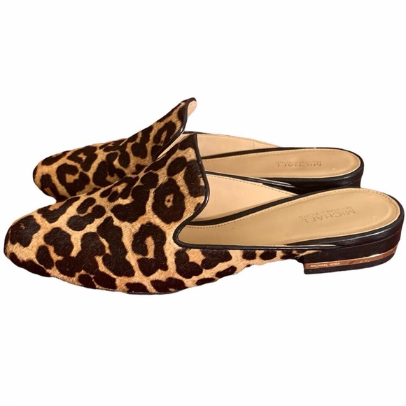 🐆 Michael Kors, Natasha Cheetah-Print Calf-Hair Slide Mules - Picture 10 of 16